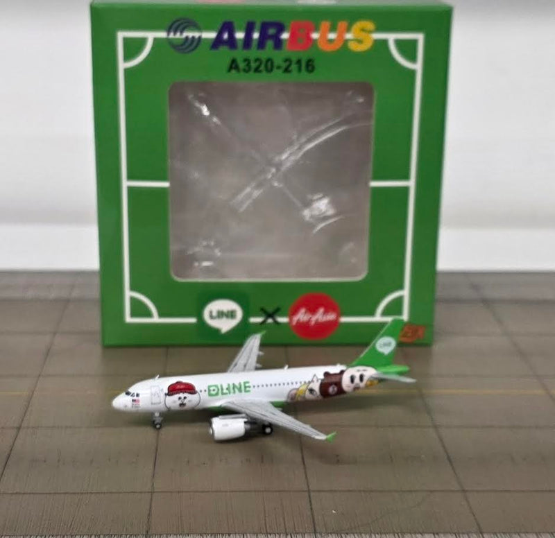 JA-A320-001 | Blue Box 1:400 | Airbus A320-216 AirAsia 9M-AHR 'line'