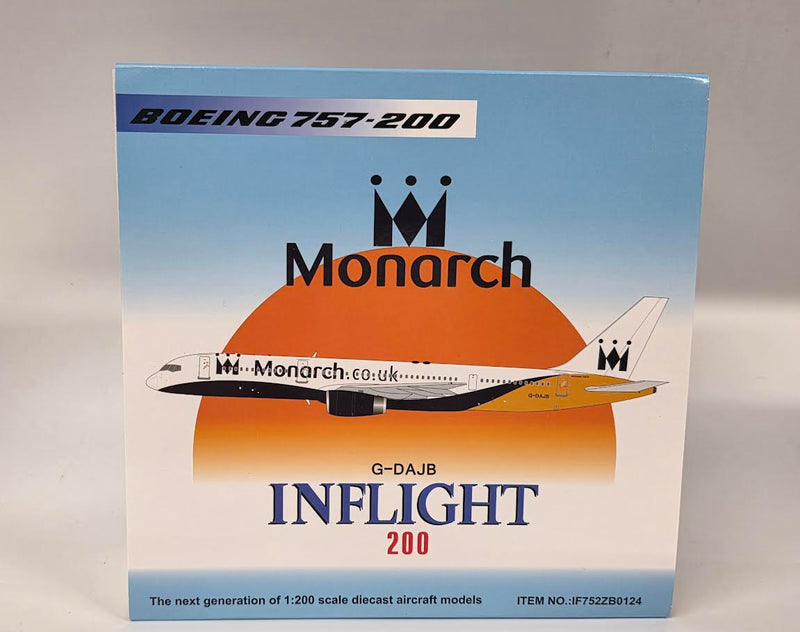 IF752ZB0124 | InFlight200 1:200 | Boeing 757-200 Monarch G-DAJB (With Stand)