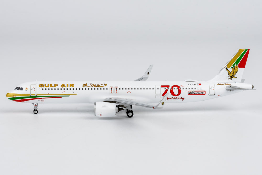 NG13146 | NG Models 1:400 | Airbus A321neo Gulf Air A9C-NB (75th Anniversary livery)
