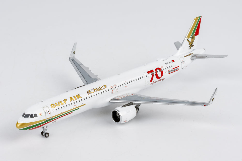 NG13146 | NG Models 1:400 | Airbus A321neo Gulf Air A9C-NB (75th Anniversary livery)