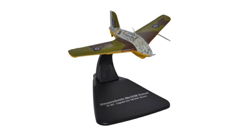 5055530116818 | OXAC073 | Oxford Die-cast 1:72 | Me 163 Komet RAF VF241, Eric 'Winkle' Brown