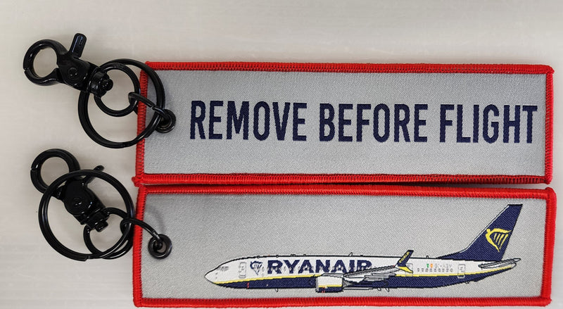 RBFRYAN737 | Gifts Key Rings | Remove Before Flight | Ryanair 737