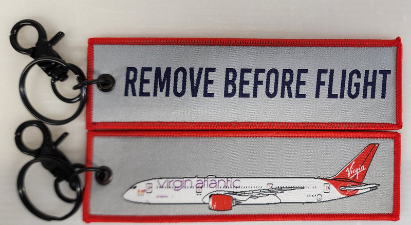 RBFVIRGIN787 | Gifts Key Rings | Remove Before Flight | Virgin Atlantic 787