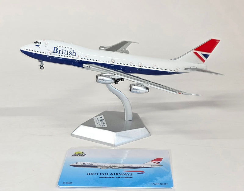 ARD4BA23FD | ARD Models 1:400 | Boeing 747-200 British Airways G-BDXK 'Negus' (Flaps Down)