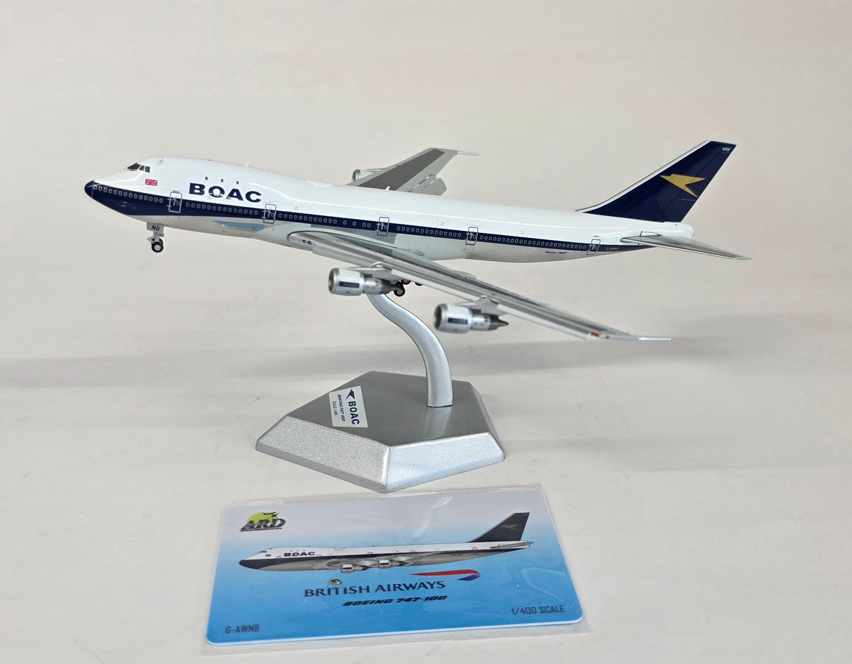 ARD4BA21FD | ARD Models 1:400 | Boeing 747-100 BOAC G-AWNB (Flaps Down)