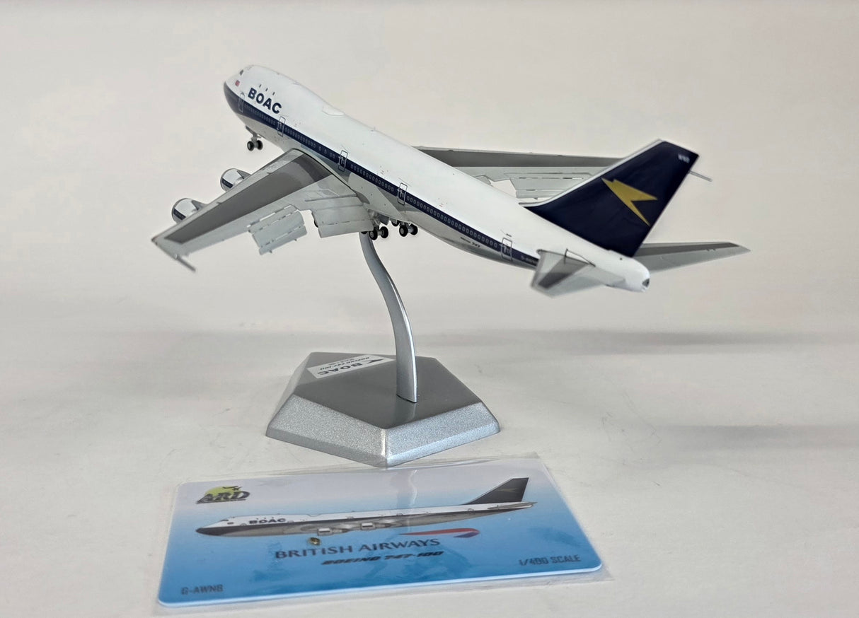 ARD4BA21FD | ARD Models 1:400 | Boeing 747-100 BOAC G-AWNB (Flaps Down)