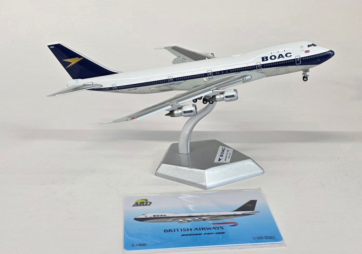 ARD4BA21FD | ARD Models 1:400 | Boeing 747-100 BOAC G-AWNB (Flaps Down)