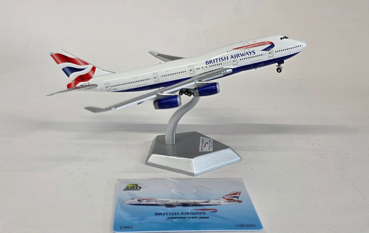 ARD4BA24FD | ARD Models 1:400 | Boeing 747-400 British Airways G-BNLX 'Chatham' (Flaps Down)