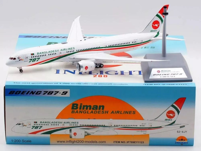 IF789EY1123 | InFlight200 1:200 | Boeing 787-9 Biman Bangladesh S2-AJY With Stand