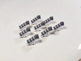 AG-WidebodyCOVEREDSTAIRS | AvGeek Models 1:400 | 8x White Widebody COVERED AIRCRAFT STAIRS Airport GSE Models 1:400 Diorama