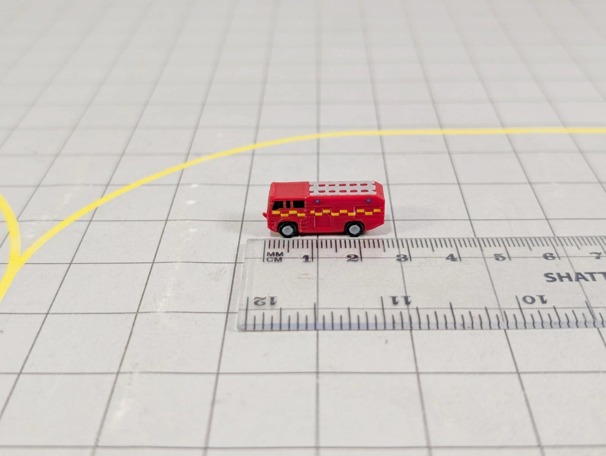 AG-FIRETRUCKS | AvGeek Models 1:400 | FIRE TRUCKS (x6) Airport GSE Emergency Rescue MPRV Vehicles 1:400 Scale Scenery