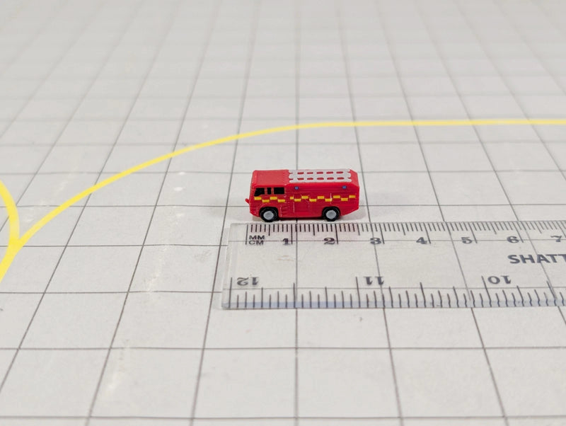 AG-FIRETRUCKS | AvGeek Models 1:400 | FIRE TRUCKS (x6) Airport GSE Emergency Rescue MPRV Vehicles 1:400 Scale Scenery