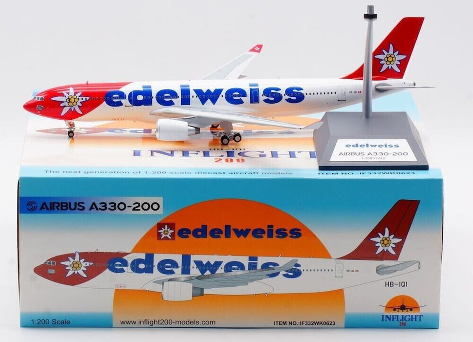 IF332WK0623 | InFlight200 1:200 | Airbus A330-223 Edelweiss Air HB-IQI (with stand)