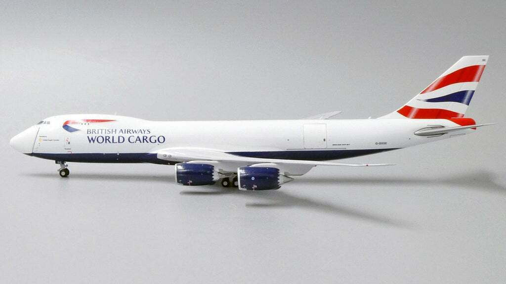 EW4748008 | JC Wings 1:400 | British Airways World Cargo Boeing 747-8F Reg: G-GSSE With Antenna