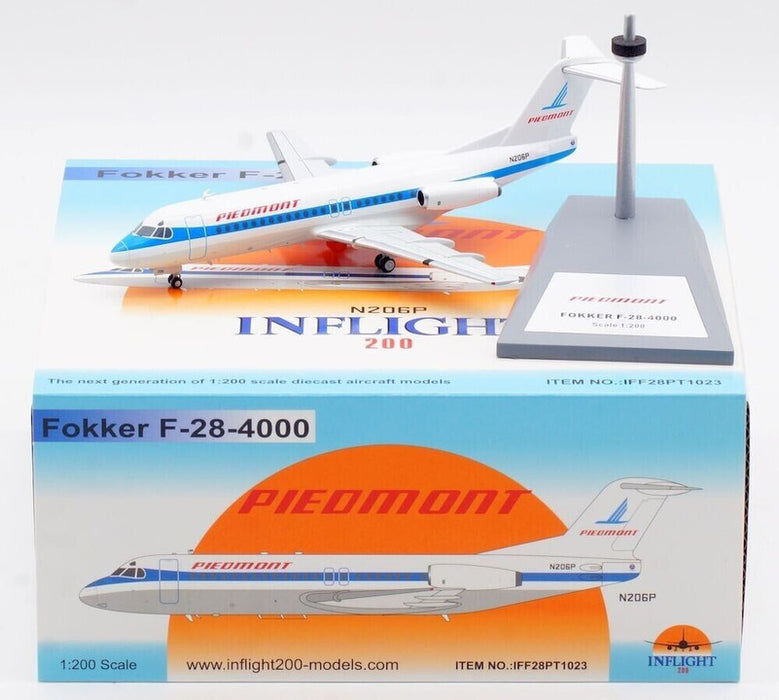 IFF28PT1023 | InFlight200 1:200 | Fokker F-28-4000 Fellowship Piedmont N206P (with stand)