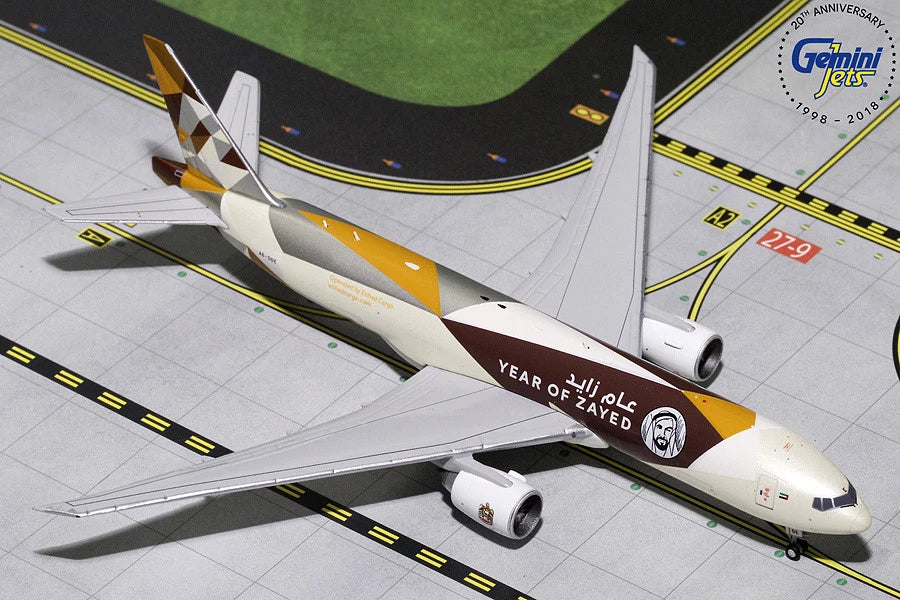 GJETD1812 | Gemini Jets 1:400 | Boeing 777F Etihad Airways Shiek Zayed Diecast A6-DDE