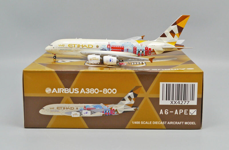 XX4277 | JC Wings 1:400 | Airbus A380 Etihad A6-APE, 'Choose the UK'