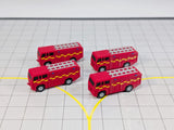 AG-FIRETRUCKS200 | AvGeek Models 1:400 | FIRE TRUCKS (x4) Airport GSE Emergency Rescue MPRV Vehicles 1:200 Scale Scenery