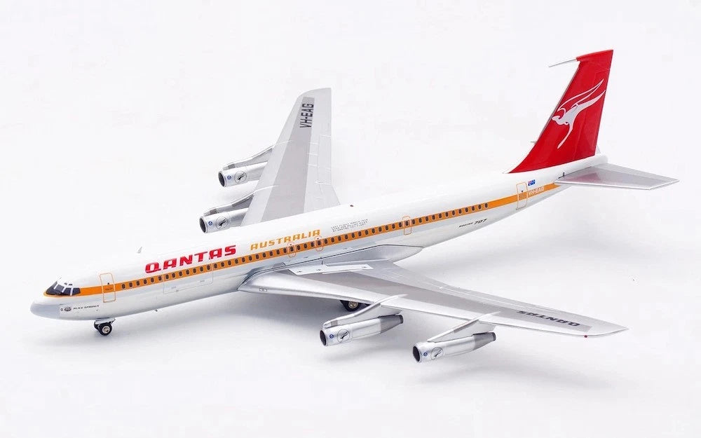 IF707QF0125P | InFlight200 1:200 | Boeing 707-338C Qantas VH-EAG LAST FLIGHT QANTAS Polished
