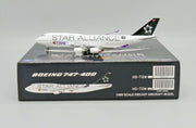 XX4898A | JC Wings 1:400 | Boeing 747-400 Thai HS-TGW, 'Star Alliance' (flaps down)