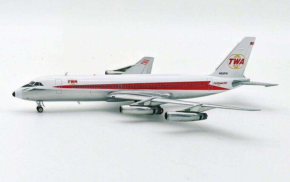 IF880TW0129P | InFlight200 1:200 | Convair CV-880 TWA N806TW (with stand)