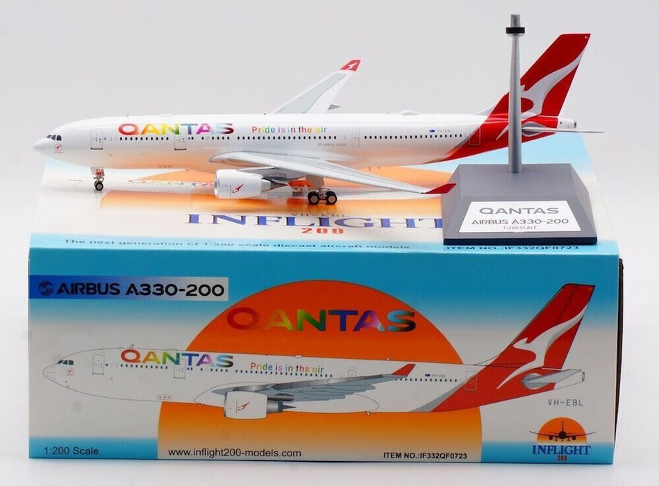 IF332QF0723 | InFlight200 1:200 | Airbus A330-203 Qantas VH-EBL (with stand)