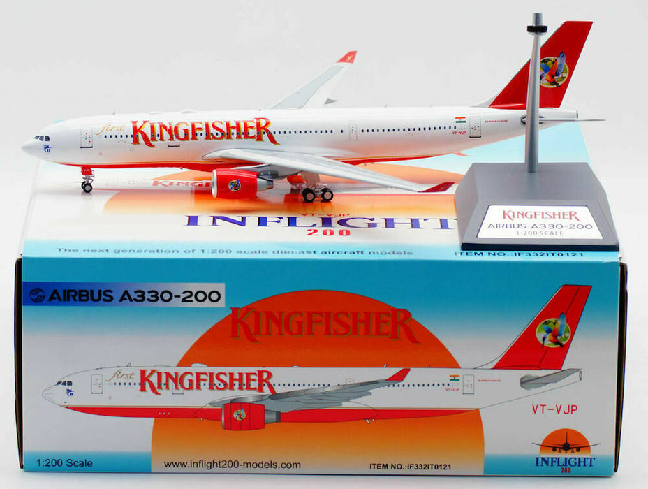 IF332IT0121 | InFlight200 1:200 | Airbus A330-200 Kingfisher VT-VJP (with stand)