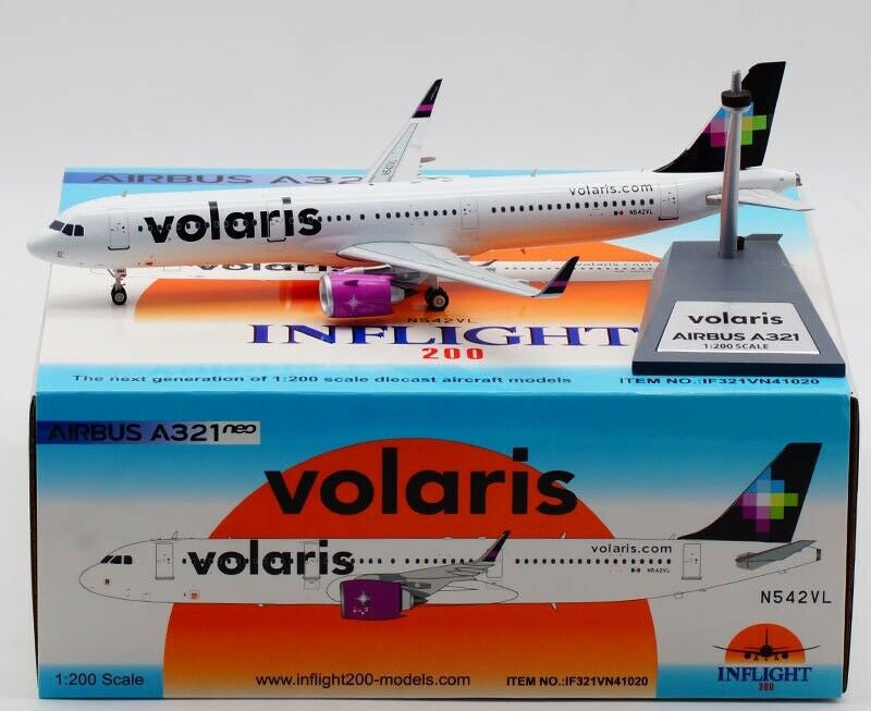 IFVN41020 | InFlight200 1:200 | Airbus A321-271N Volaris N542VL (with stand)