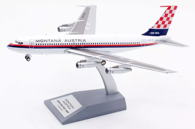IF701MONT0122B | InFlight200 1:200 | Boeing 707-100 Montana OE-IRA With Stand
