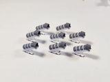 AG-WidebodyCOVEREDSTAIRS | AvGeek Models 1:400 | 8x White Widebody COVERED AIRCRAFT STAIRS Airport GSE Models 1:400 Diorama