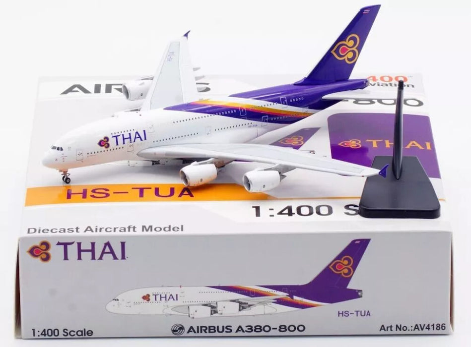 AV4186 | Aviation 400 1:400 | Airbus A380-841 Thai Airways International HS-TUA detachable gear