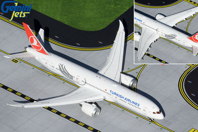 GJTHY2018F | Gemini Jets 1:400 1:400 | Boeing 787-9 Turkish Airlines TC-LLO Flaps Down
