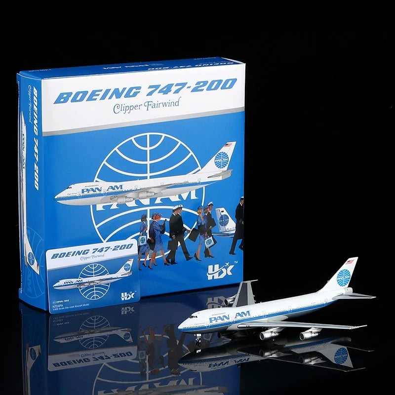 B598202P | HX Models 1:400 | Boeing 747‑200 Pan American World Airways Pan Am N724PA Clipper Fairwind