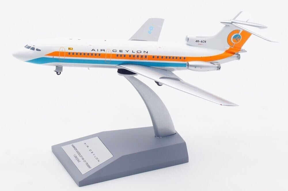 IF121EAE0623 | InFlight200 1:200 | HS-121 Trident 1E-140 Air Ceylon Hawker Siddeley 4R-CAN with stand