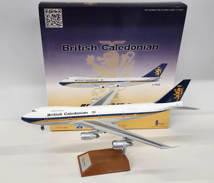 IFCLEV747007 | InFlight200 1:200 | Boeing 747-200 British Caledonian G-HUGE (with stand)