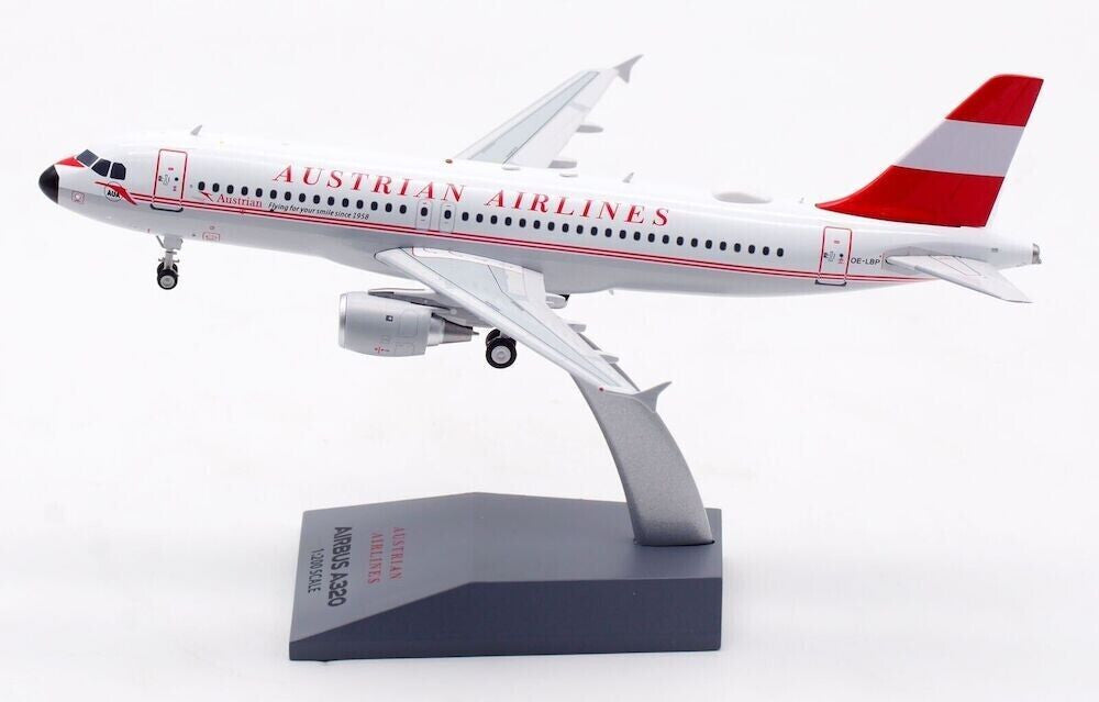 IF320OS0322 | InFlight200 1:200 | Airbus A320-200 Austrian Airlines OE-LBP, 'Retro' (with stand)