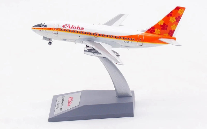 IF731AQO825P | InFlight200 1:200 | Boeing 737-159 Aloha Airlines N73717 Polished with stand