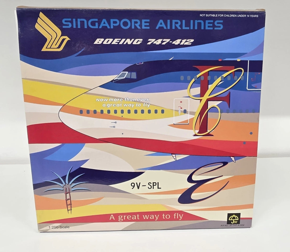 JF-747-4-002 | JFox Models 1:200 | Boeing 747-400 Singapore Airlines 9V-SPL, 'Tropical'