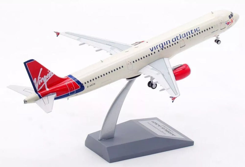 B-321-VR-ATH | Blue Box 1:200 | Airbus A321-211 Virgin Atlantic Airways G-VATH with stand