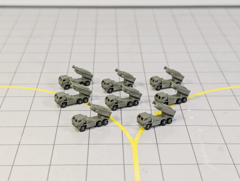 AG-MissileTrucks | AvGeek Models 1:400 | MILITARY HIMARS Missile Launch Trucks (x8) Airport GSE Vehicles 1:400 Scale