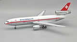 B-DC10-SR-0825P | Blue Box 1:200 | McDonnell Douglas DC-10-30 Swissair HB-IHF Polished with stand