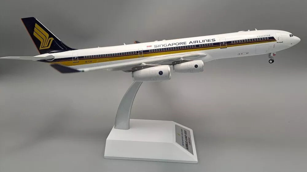 WB-A340-3-018 | WB Models 1:200 | Airbus A340-313 Singapore Airlines 9V-SJO (with stand)