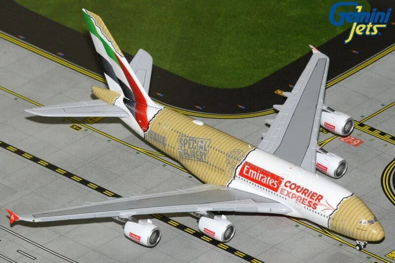 GJUAE2384 | Gemini Jets 1:400 | Airbus A380 Emirates A6-EET Courier Express