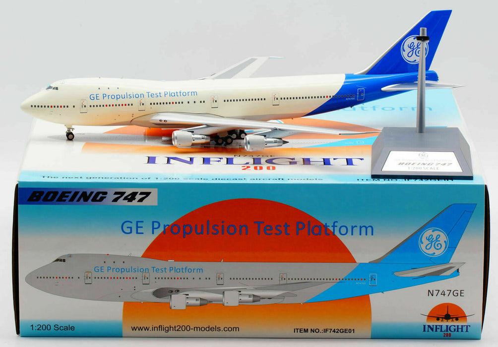 IF742GE01 | InFlight200 1:200 | Boeing 747-100 General Electric N747GE ( with stand)