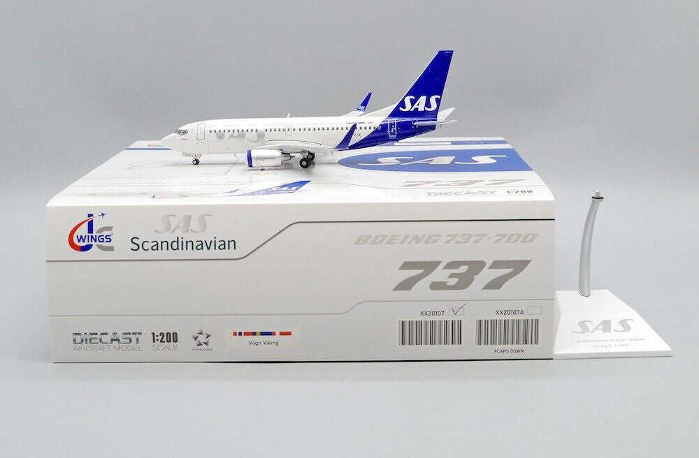 XX20107 | JC Wings 1:200 | Boeing 737-700 Scandinavian Airlines SE-RJX