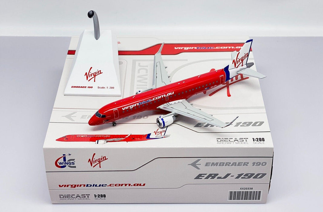 XX20338 | JC Wings 1:200 | Embraer 190-100 Virgin Blue VH-ZPI (with stand)