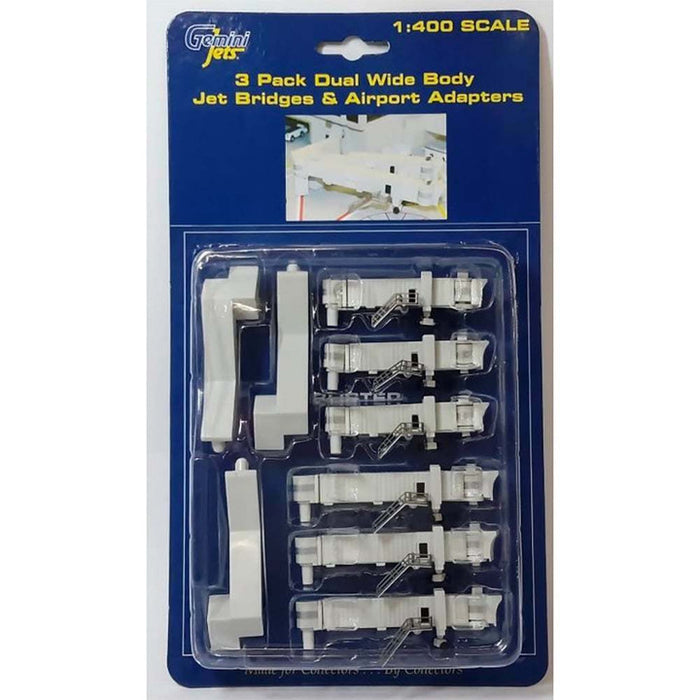 GJARBRDG2 | Gemini Jets 1:400 1:400 | Airport Accessories Set of 3 Double / Wide Body Airbridges