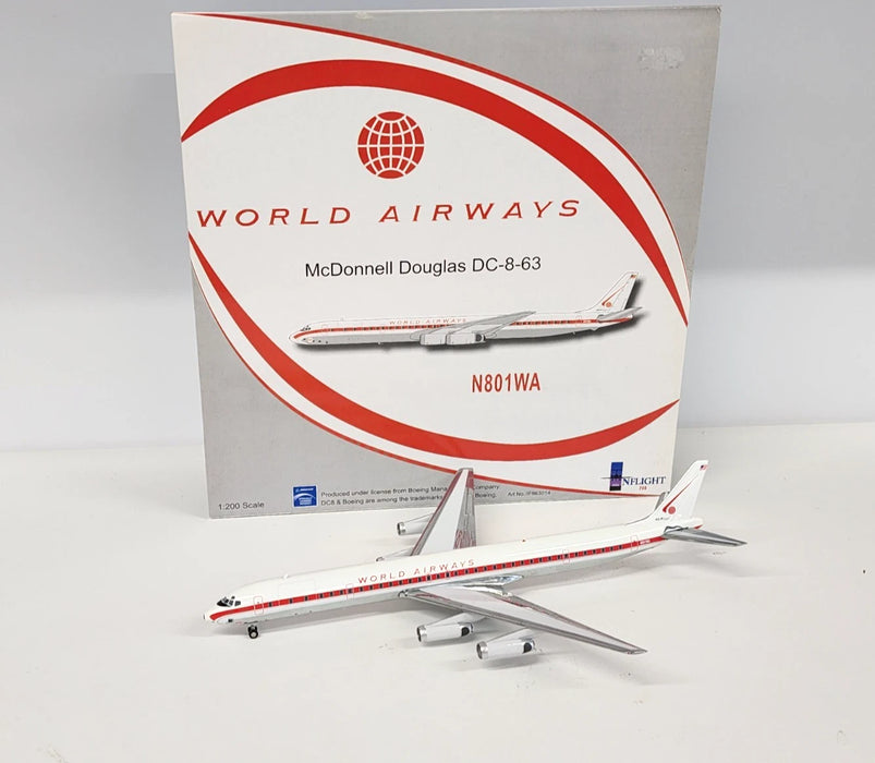 IF863014 | InFlight200 1:200 | DC-8-63 World Airways N801WA (polished)
