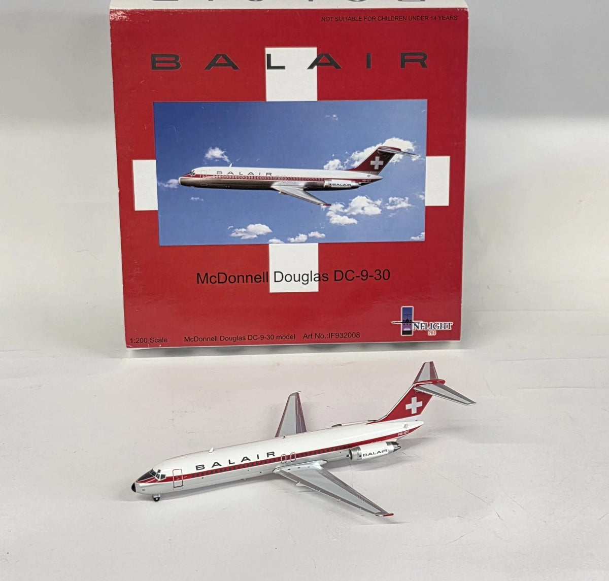 IF932008 | InFlight200 1:200 | Douglas DC-9-32 Balair 1970s 'Bellinzona'
