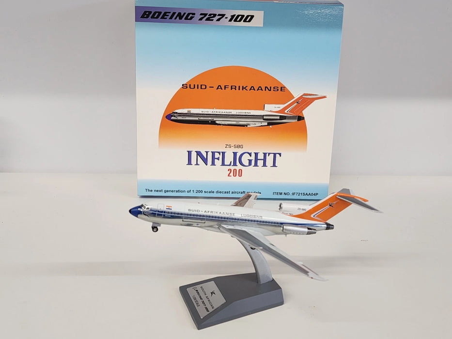 IF721SAA04P | InFlight200 1:200 | Boeing 727-100 South African ZS-SBG (with stand)